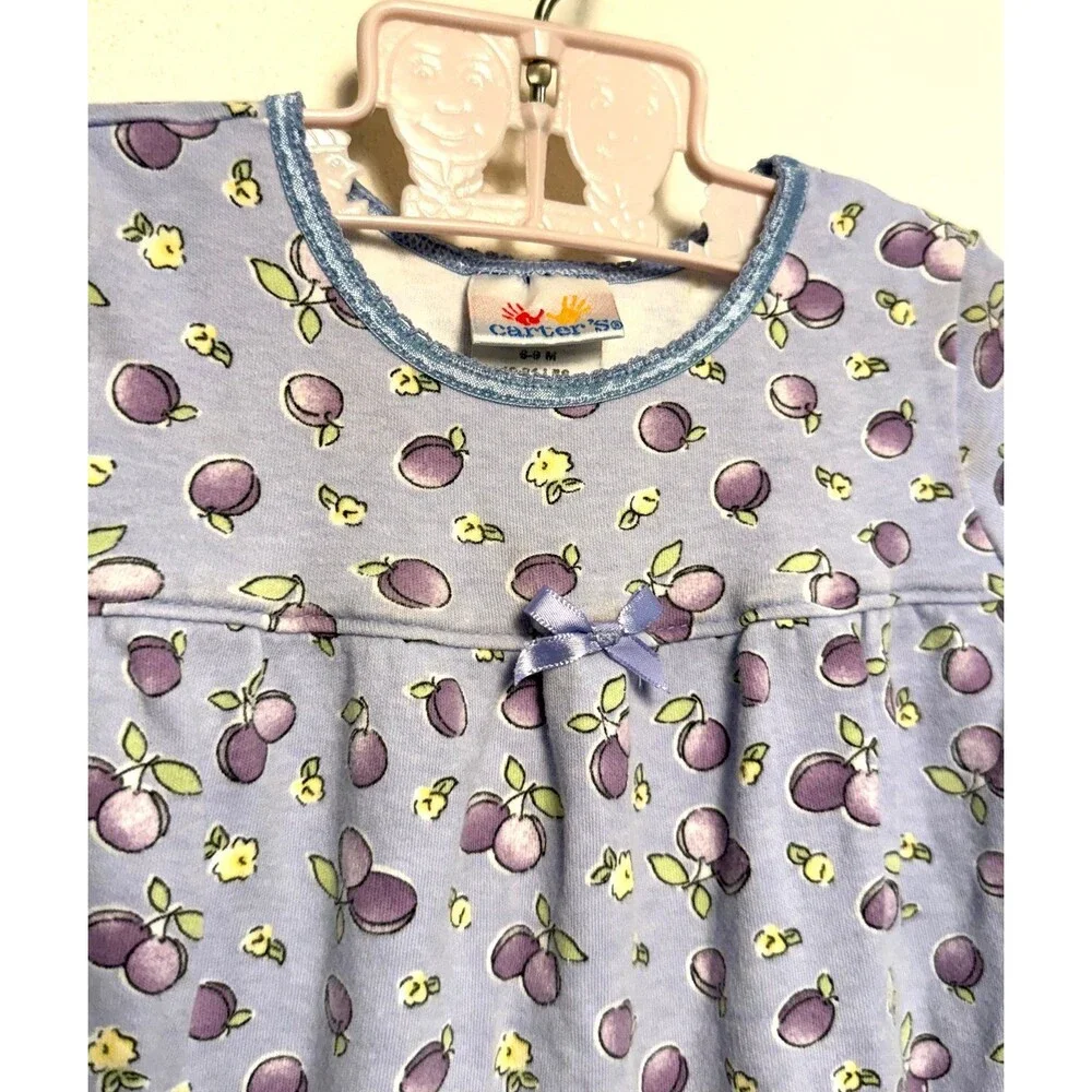 Carters purple fruit romper